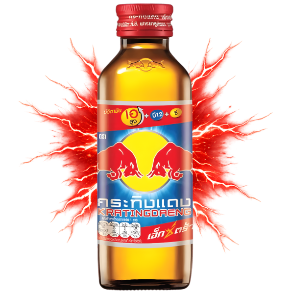 Red Bull - Kratingdaeng Glass Bottle THAILAND 145ml